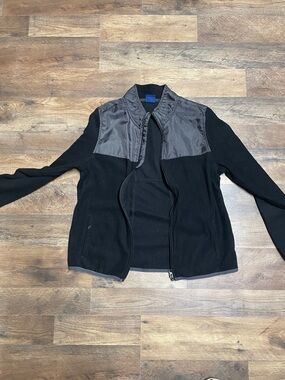 Lightweight Black Shirt Jacket with Quilted Yoke